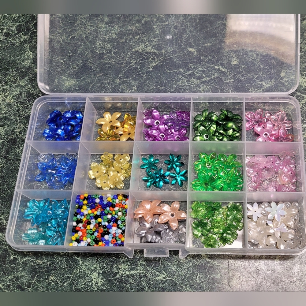 Assorted Flower Bead Collection